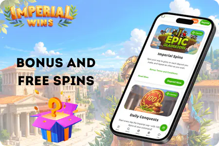 Welcome bonus offer with free spins at Imperial Wins